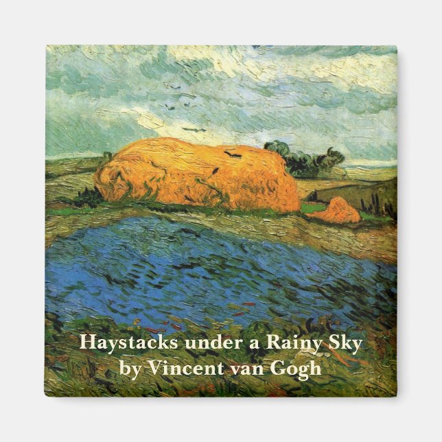 Höststackar under en regnig himmel av Vincent van  Magnet (Framsidan)