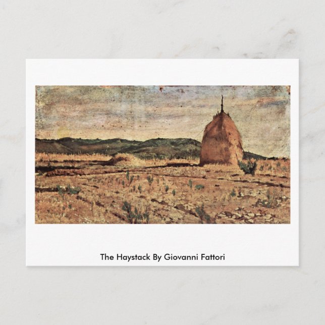 Höststacken Av Giovanni Fattori Vykort (Framsida)