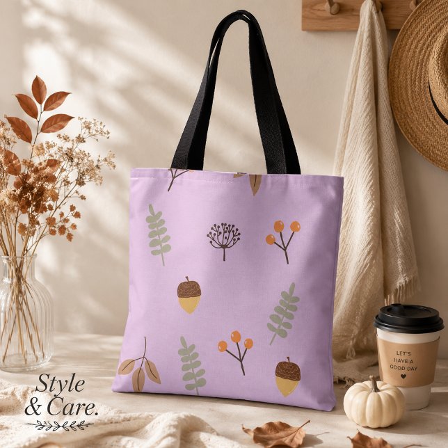 Höststämning Bladmönster Konst Tygkasse (Autumn Vibes Leaf Pattern Art Tote Bag)