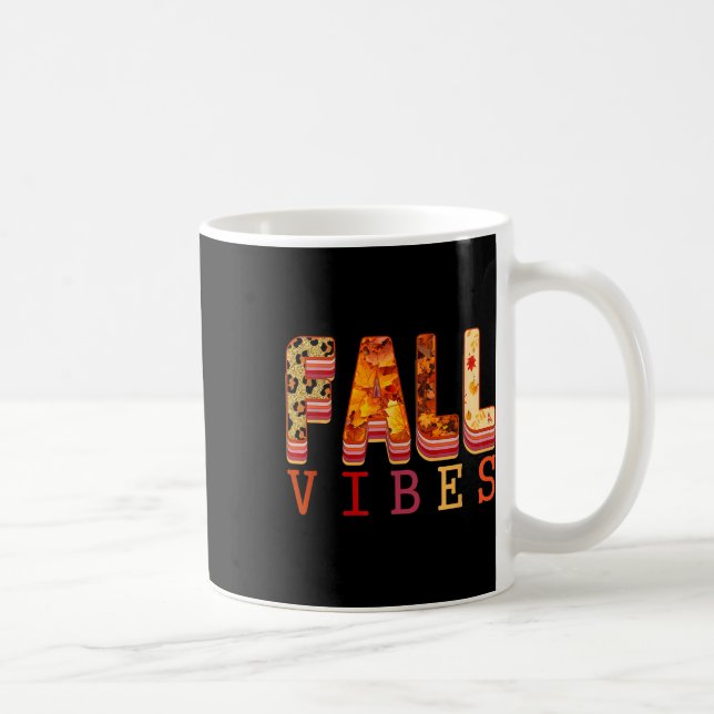 Höststämning Löv Höst Mysig Tröja Väder  Kaffemugg (Höger)