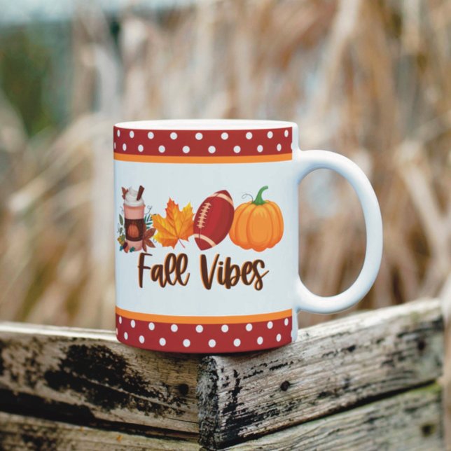 Höststämning Pumpkinsmak Football  Kaffemugg (Skapare uppladdad)