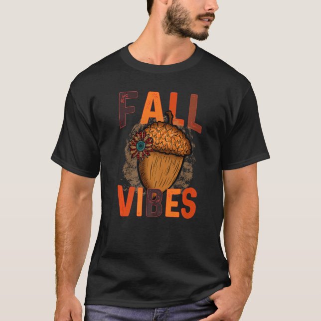 Höststämning Retro Pumpa Krydda Höstkaffe  Än T Shirt (Framsida)