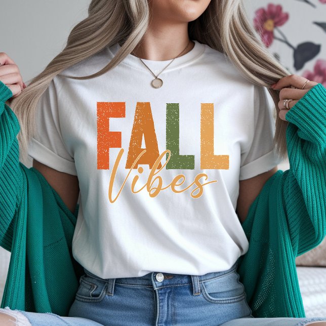 Höststämnings T-shirt, Höstsäsongens Tröja Väder (fall vibes shirt, fall vibes sweatshirt, autumn vibes shirt, autumn vibes sweatshirt for women,)