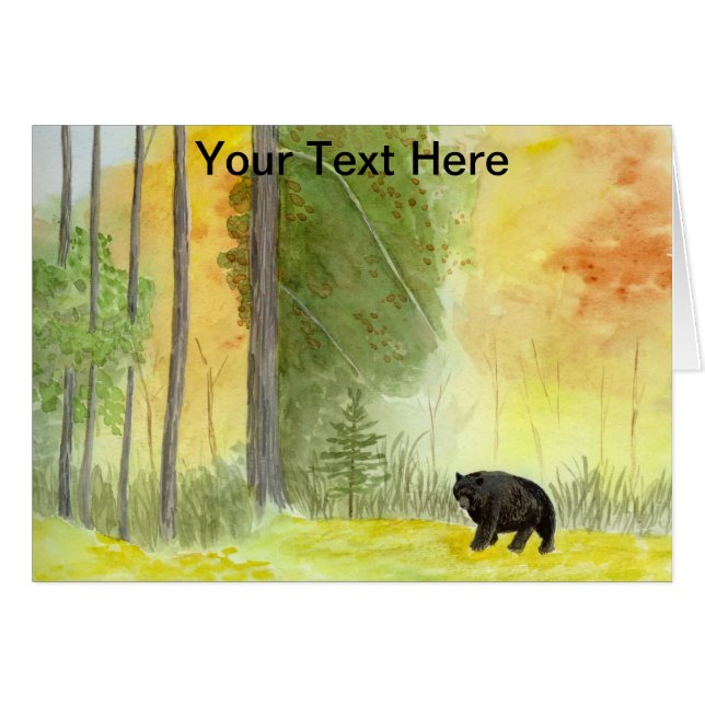 Höststapel Hälsningskort (Framsidan Horizontal)