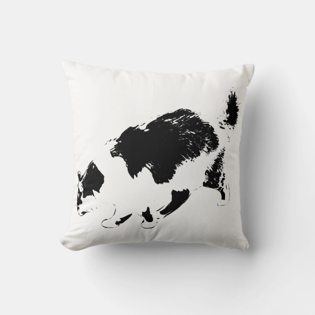 Höststapel i skuggor kudde (Framsida)