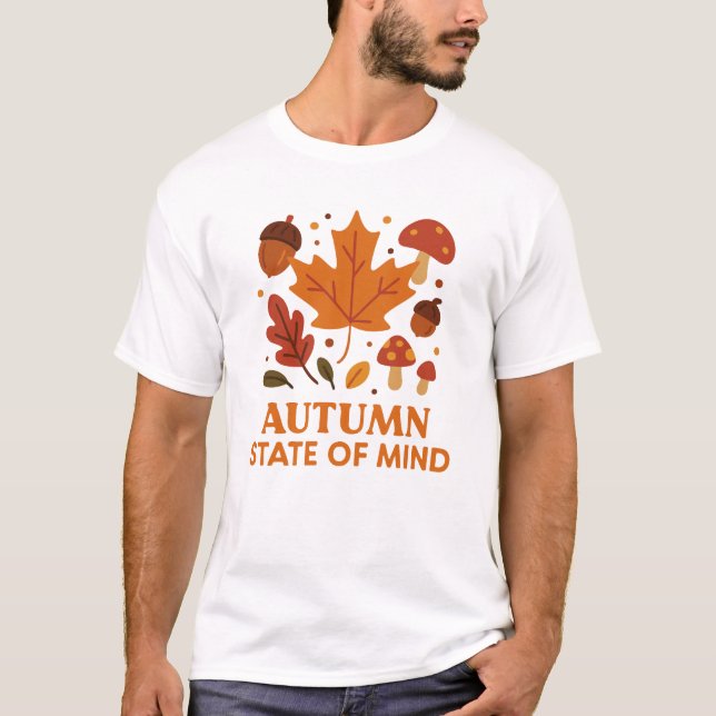 🍂 höststat | Höst löv T Shirt (Framsida)