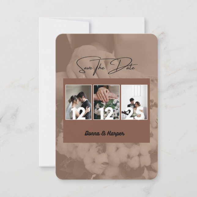 Höststecken för Bröllop spara datum (Framsida)