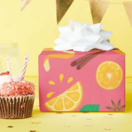 Höststjärnighet och Orangar Sårlösa födelsedag Presentpapper