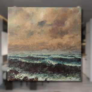Höststorm – Gustave Courbet Kakelplatta