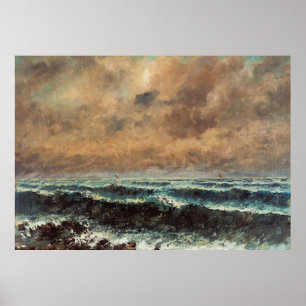 Höststorm – Gustave Courbet Poster