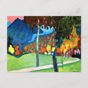 Höststudie i Oberau, av Kandinsky, Vykort