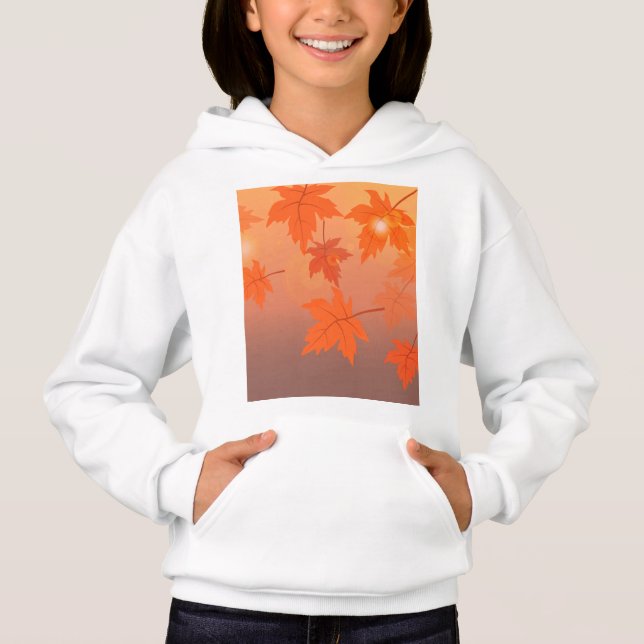 Höstsymbolen med mönstereffekten löv och båge t shirt (Framsida)