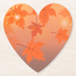 Höstsymbolen med mönstereffekten löv och båge underlägg papper