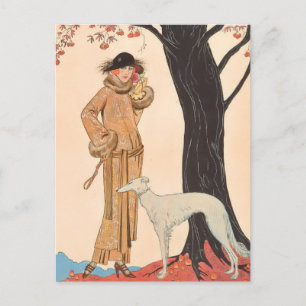 Höstsymfoni av George Barbier Vykort
