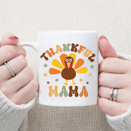 Hösttack för Mamma Thanksgivingen Cute Gobble Mugg