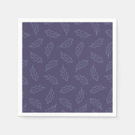 Hösttång av oak-cocktail-blöjor - plommon/dimma pappersservett