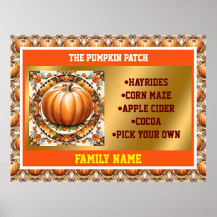 Höstthankarge populär pumpsamling poster