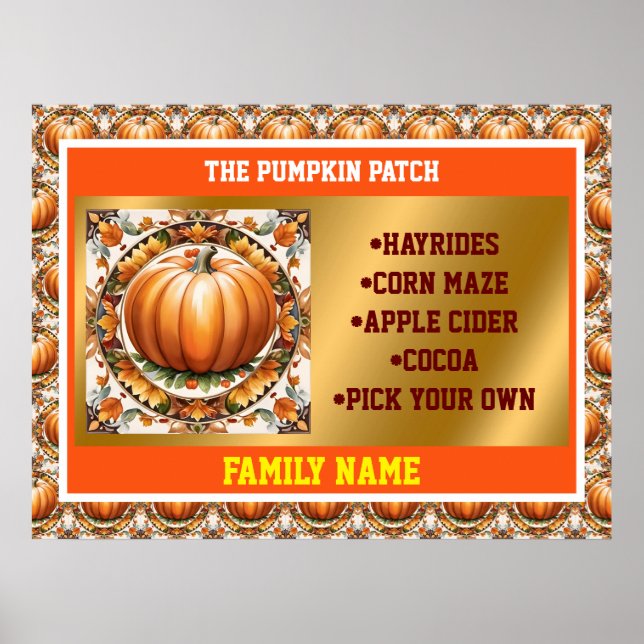 Höstthankarge populär pumpsamling poster (Framsidan)