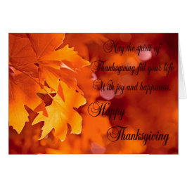 HöstThanksgiving Hälsningskort