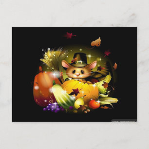 HöstThanksgiving Viktigt Elegant Modern Cute Vykort