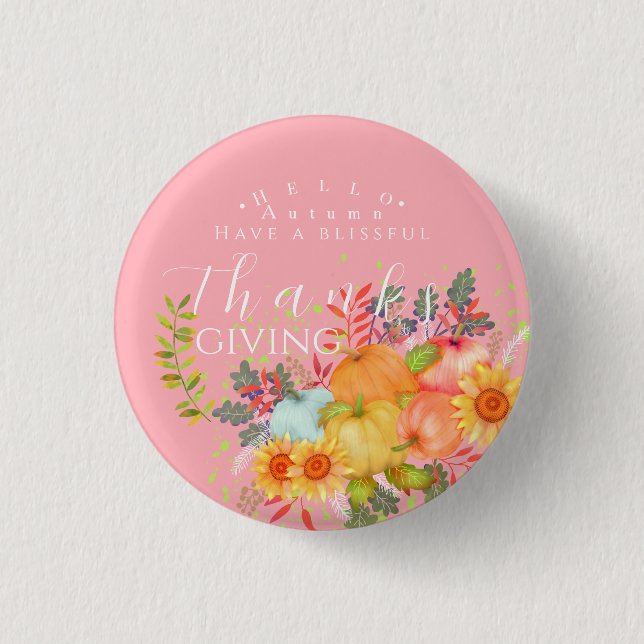HöstThanksgivingens Rosa Knapp (Framsida)