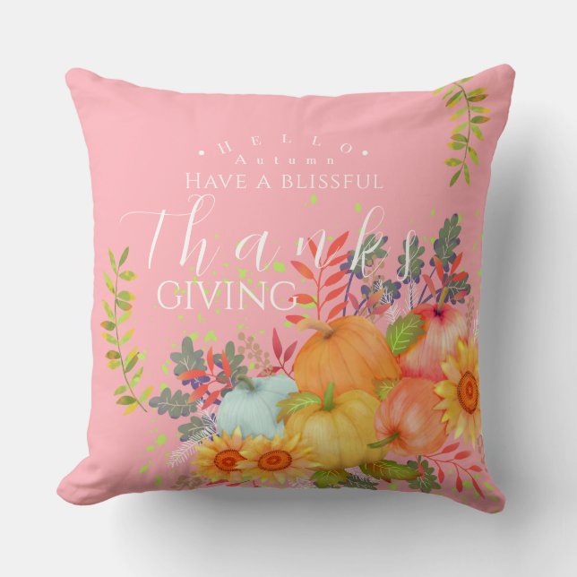 HöstThanksgivingens Rosa Kudde (Framsida)