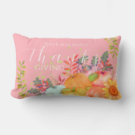 HöstThanksgivingens Rosa Lumbarkudde