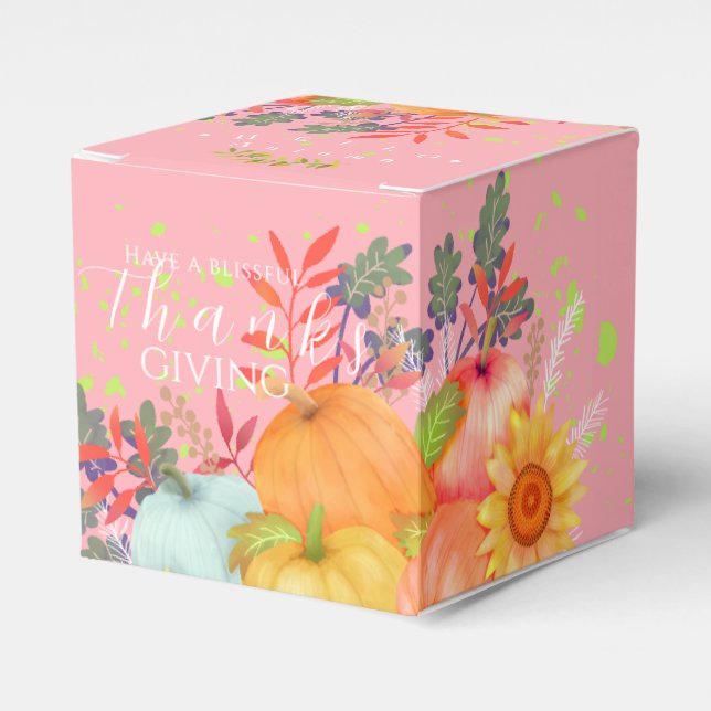 HöstThanksgivingens Rosa Presentaskar (Framsidan Sidan)