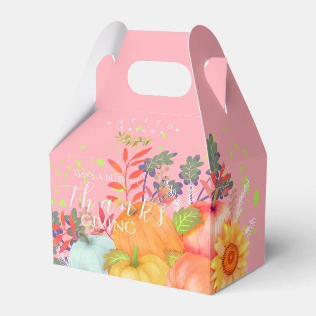 HöstThanksgivingens Rosa Presentaskar (Framsidan Sidan)