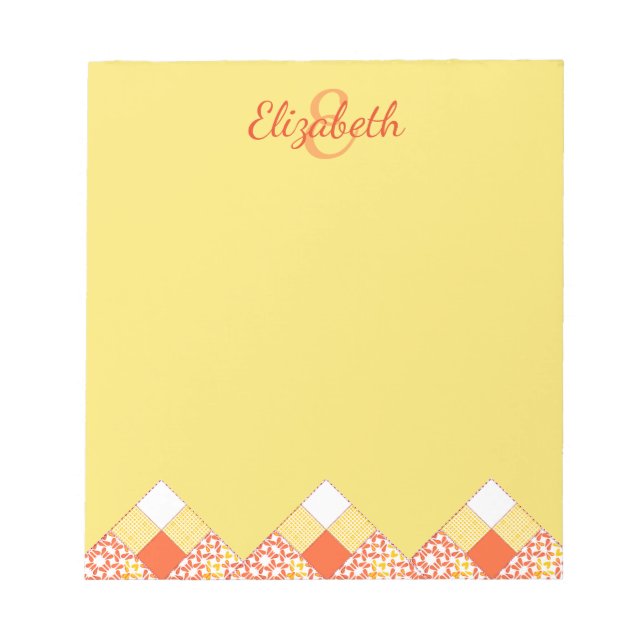 Hösttoner - citattblock Mönster Anteckningsblock (Framsida)