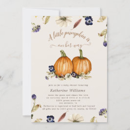 Hösttoner pumpa inbjudan till babydusch