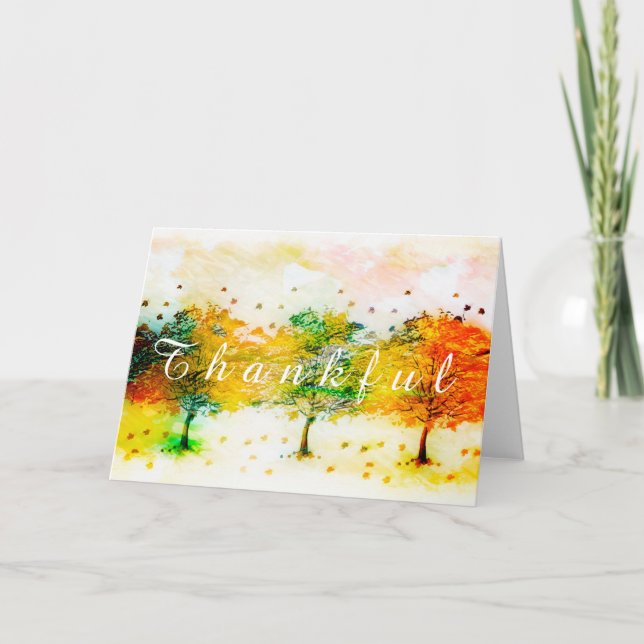 Höstträd anpassad kort (Framsida)