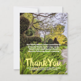 Höstträd Grönt - Gult - Tack för ditt kort