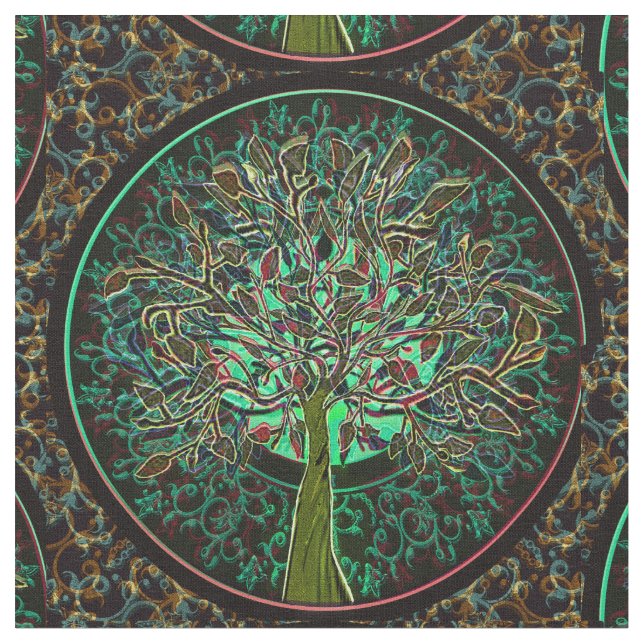 Höstträd Tyg (Närbild)