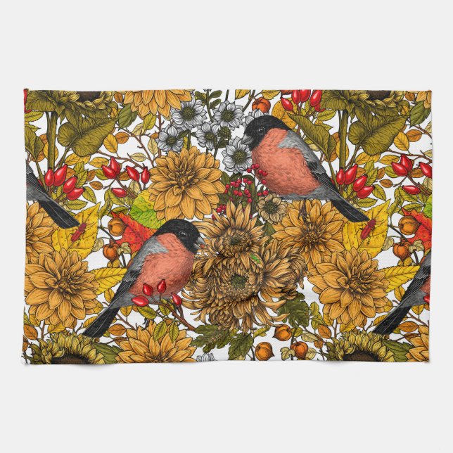 Höstträdgård 1 kökshandduk (Horisontell)