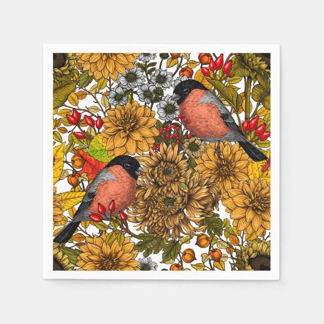 Höstträdgård 1 pappersservett (Framsidan)