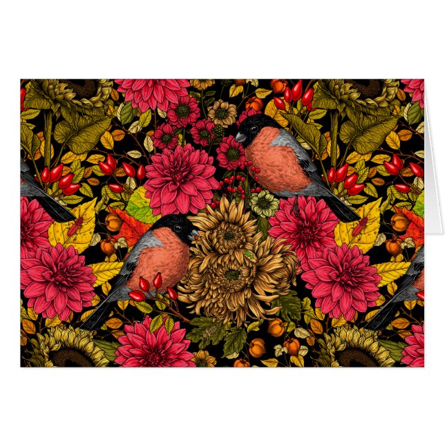 Höstträdgård 2 hälsningskort (Framsidan Horizontal)