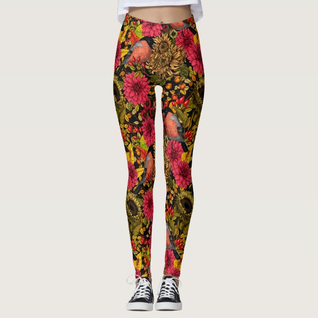 Höstträdgård 2 leggings (Framsida)