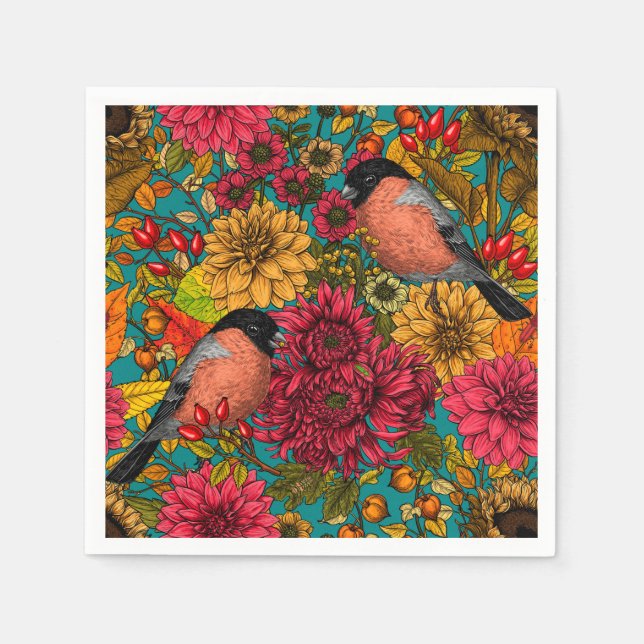 Höstträdgård 3 pappersservett (Framsidan)