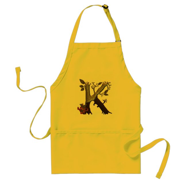 HöstträdMonogram K Förkläde (Framsidan)