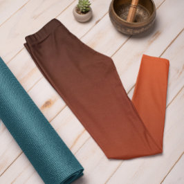 Hösttrend Färg Flame Red Ombre Leggings