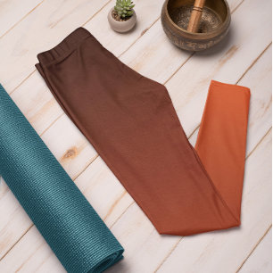 Hösttrend Färg Flame Red Ombre Leggings
