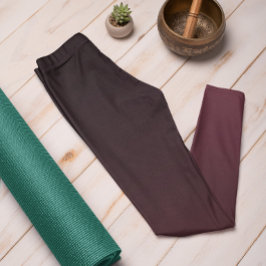 Hösttrend Färg Red Vin Ombre Leggings