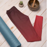 Hösttrend Färg Vibrant Red Ombre Leggings<br><div class="desc">Snyggt Vibrant Red Färg subtle ombre leggings från hösten och vintern 2023/24 trend färger-samlingen erbjuder tidlös charm. Dessa Ombre-klara, fetstilta röda lager har en övertoning som tonar från mörk överst till ljusare/ljusare färg vid ben. Vibrant Red kan beskrivas som ett djupt eller rik rött färg. Dessa balar är ett underbart...</div>