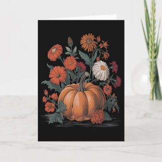 Hösttröja Kvinnor Vintage Pumpa Höst Grafisk T-shi Kort