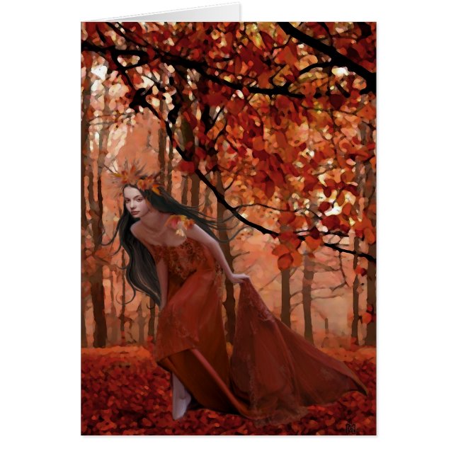 HöstTrystkort II Hälsningskort (Framsidan)