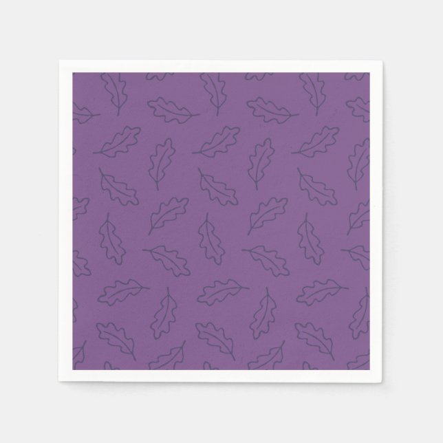 Hösttupplackor av oäck - druv/plommon pappersservett (Framsidan)