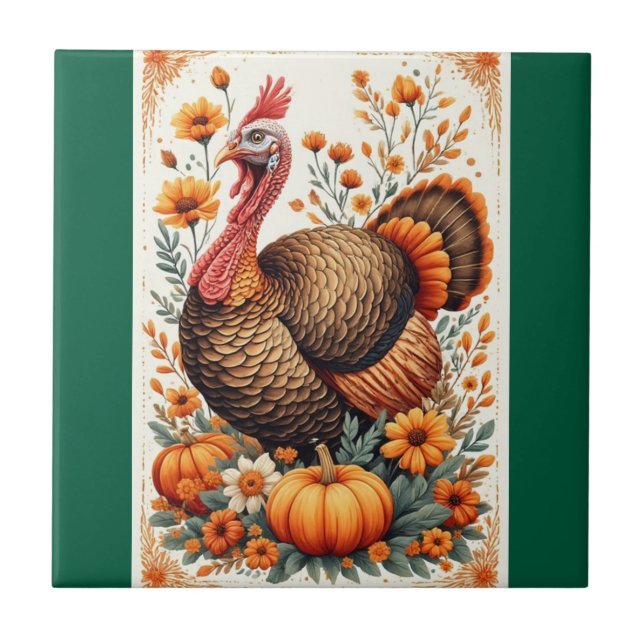 Höstturketsfirande Kakelplatta (Framsidan)