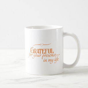 Hösttypografi för Thanksgiving som är tacksam för Kaffemugg