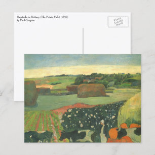 Höstubbar i Bretagne av Paul Gauguin Vykort